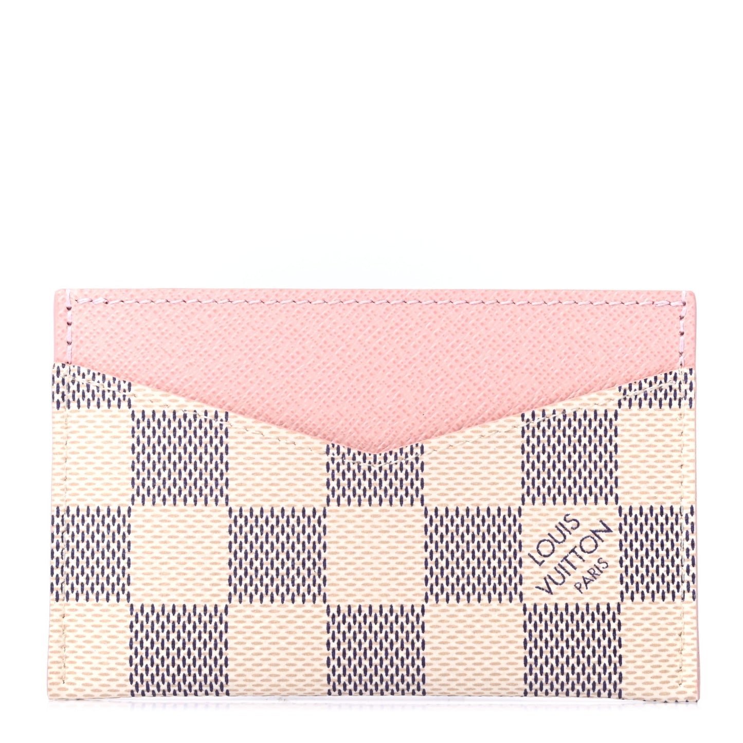Damier Azur Daily Card Holder Rose Ballerine