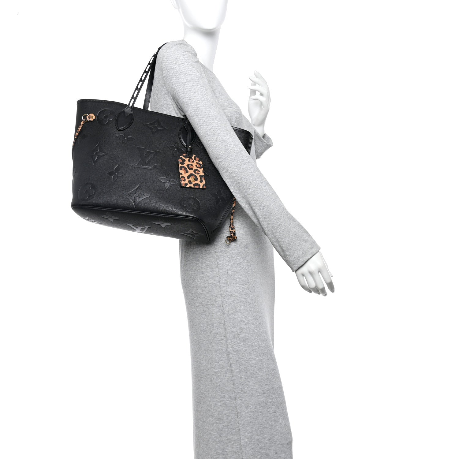 Louis Vuitton Empreinte Monogram Giant Wild at Heart Neverfull MM Black 2 of 10