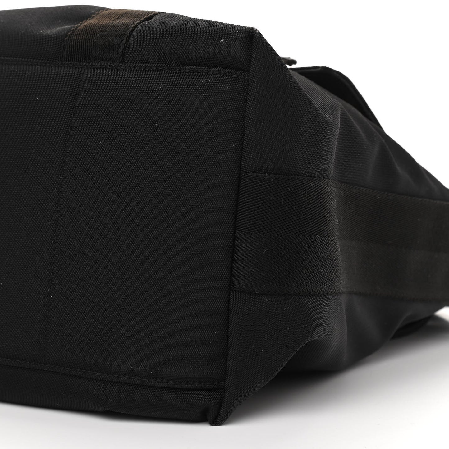 Canvas Double Buckle Flap Messenger Bag Black