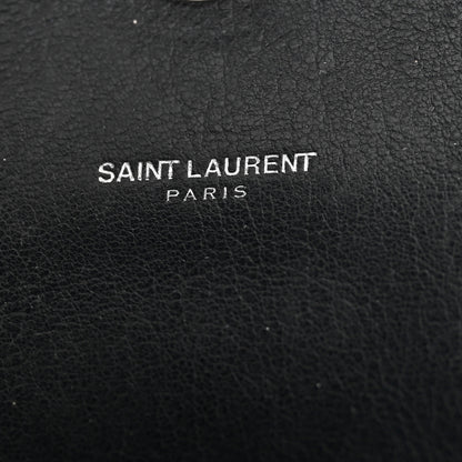 Saint Laurent Sheepskin Tri-Quilt Monogram Medium College Bag Black 8 of 11