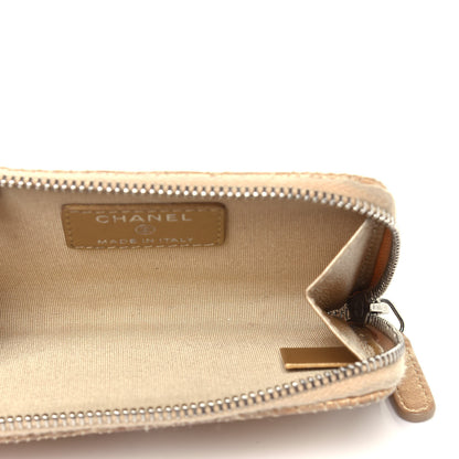 Chanel Metallic Lambskin Star Embossed Coin Key Pouch Gold 5 of 12
