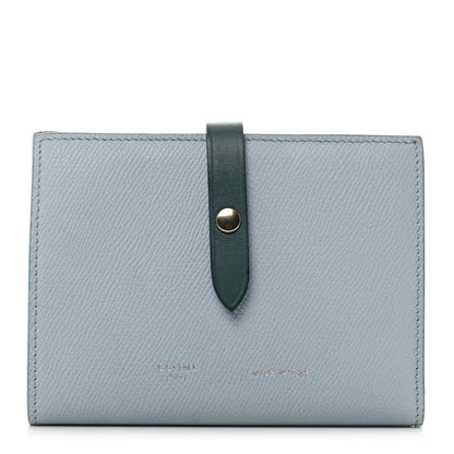 Celine Grained Calfskin Medium Multifunction Strap Wallet Pale Blue 1 of 7