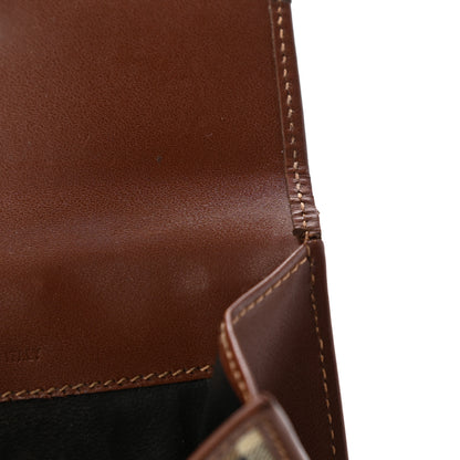 Burberry Haymarket Check Compact Wallet Brown 15 of 17