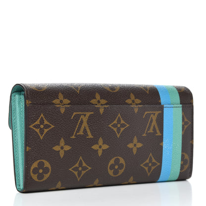 Louis Vuitton Monogram My LV Heritage Sarah Wallet NM Bleu Clair Vert Clair 3 of 6