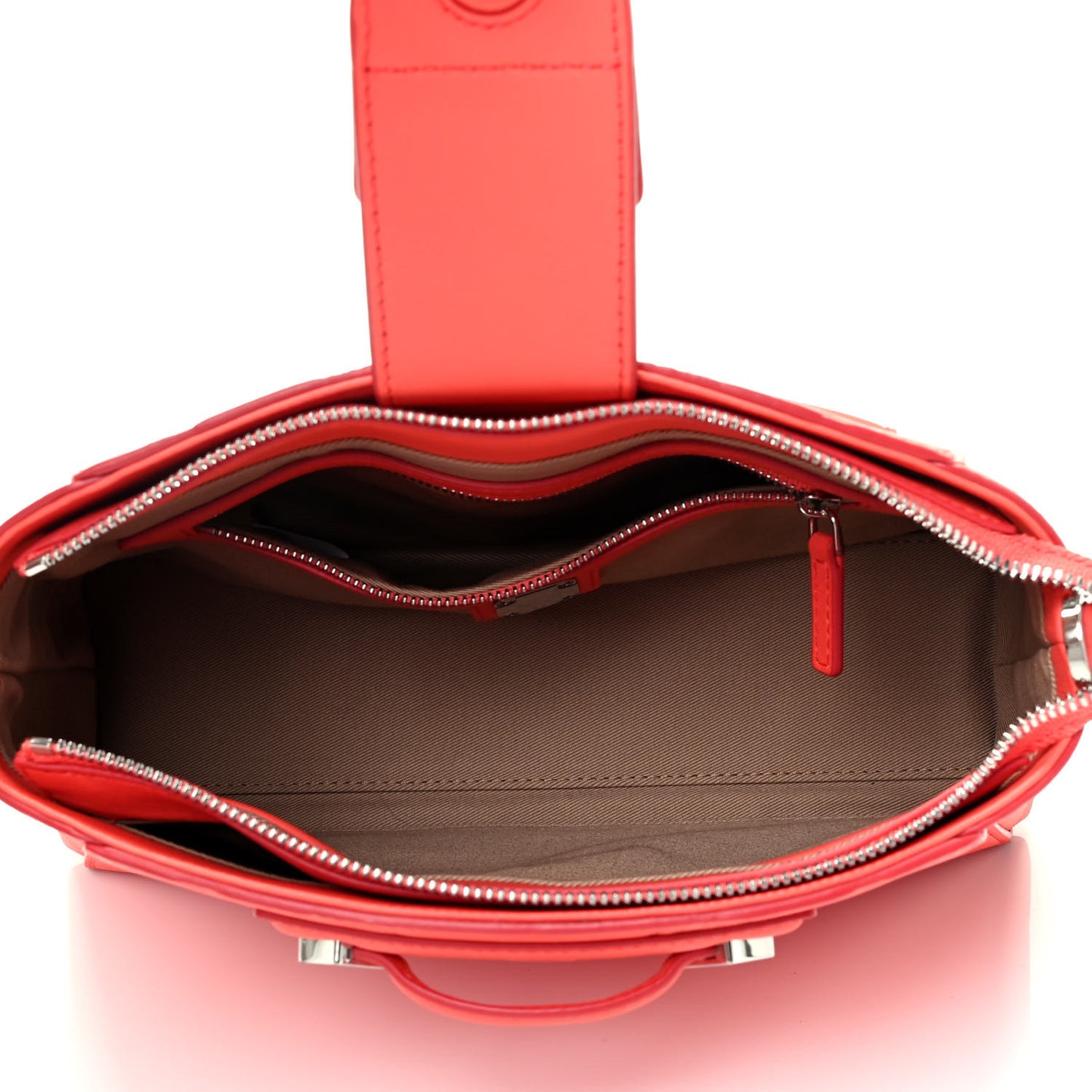 Calfskin Ottomar Essential Crossbody Bag Hot Coral