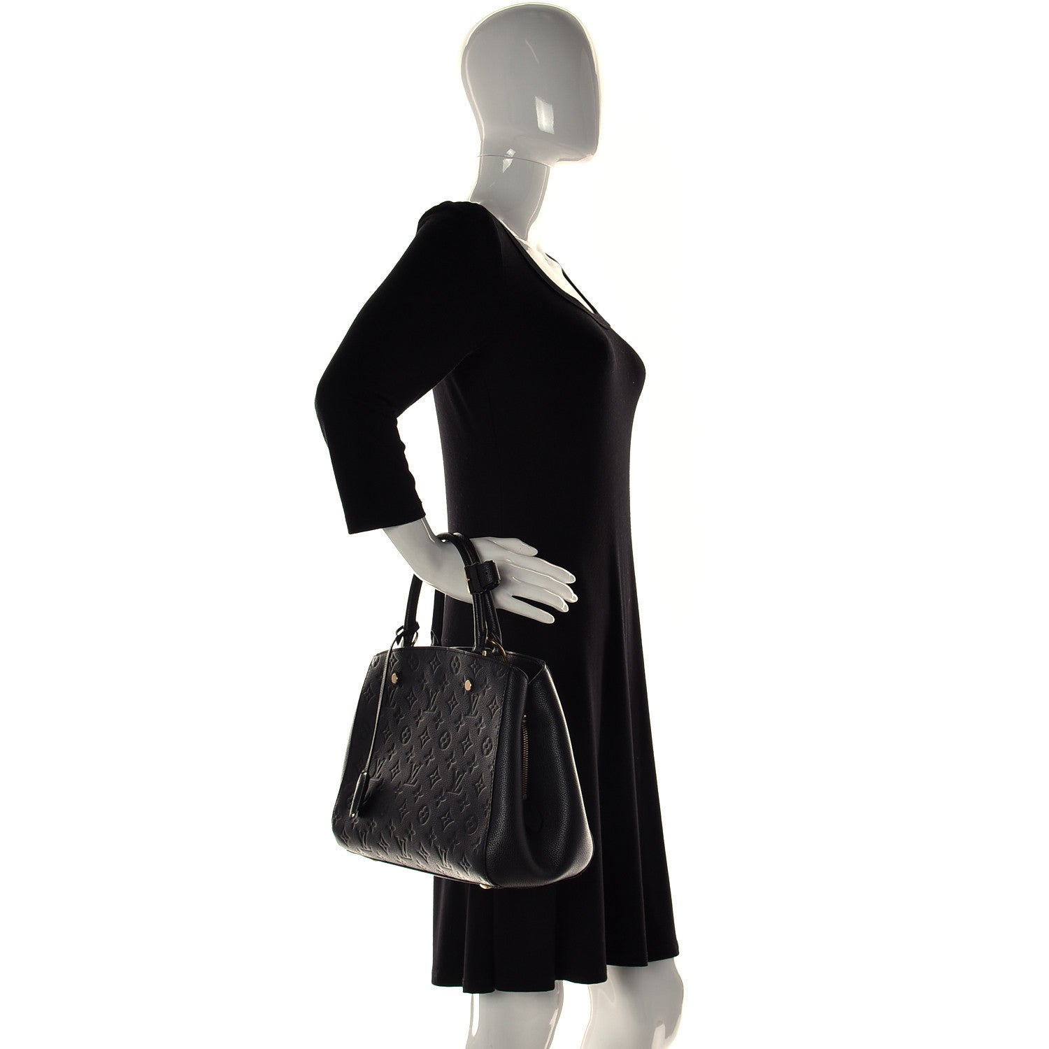 Louis Vuitton Empreinte Montaigne MM Black 2 of 10