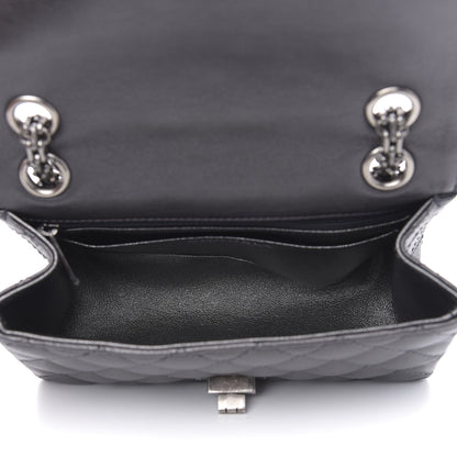Chanel Aged Calfskin Quilted 2.55 Reissue Mini Flap Dark Silver 5 of 11