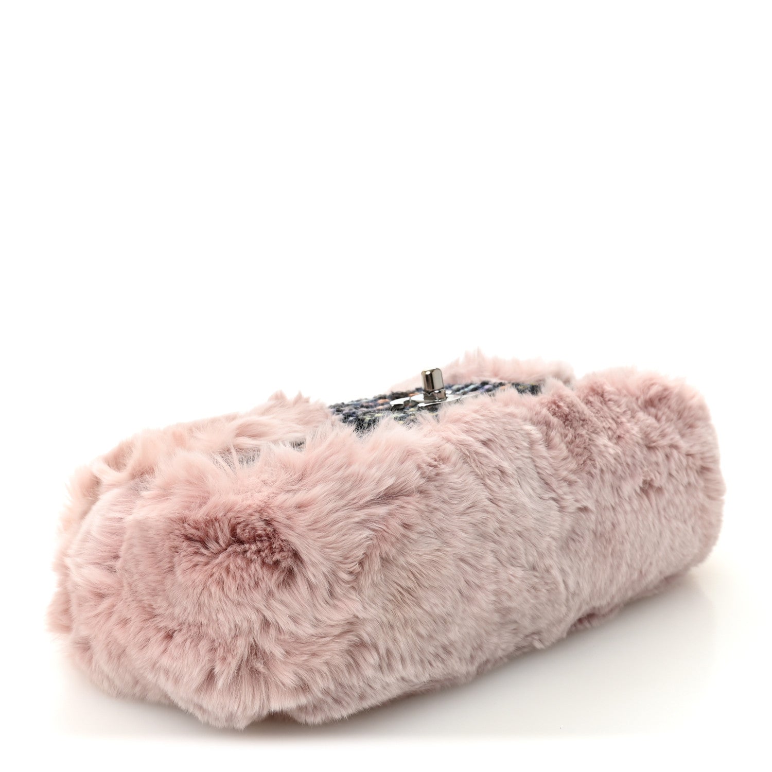 Chanel Rabbit Fur Tweed Small Fantasy Flap Pink 4 of 10