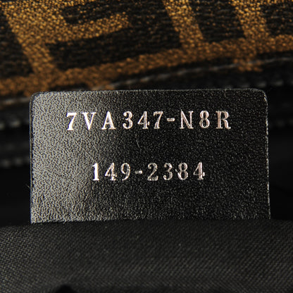 Fendi Zucca Spalmati Degradé Top Handle Convertible Tote Tobacco Black 7 of 7