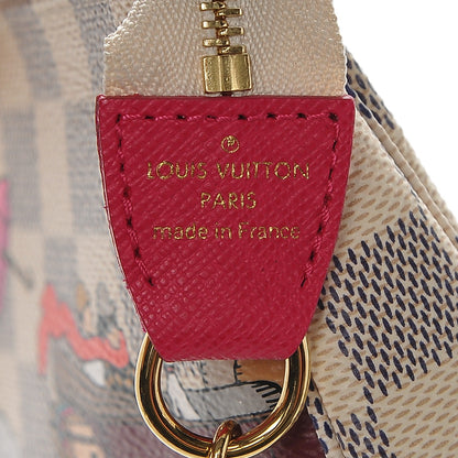 Louis Vuitton Damier Azur 2015 Christmas Animation Mini Pochette Accessories 5 of 7