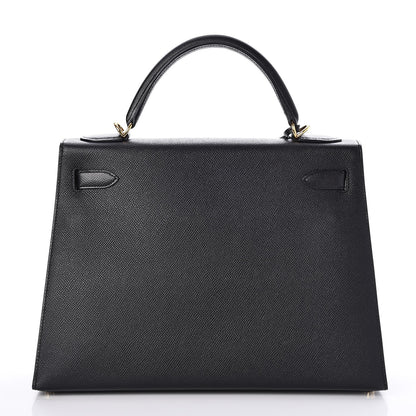 Hermes Epsom Kelly Sellier 32 Black 6 of 33