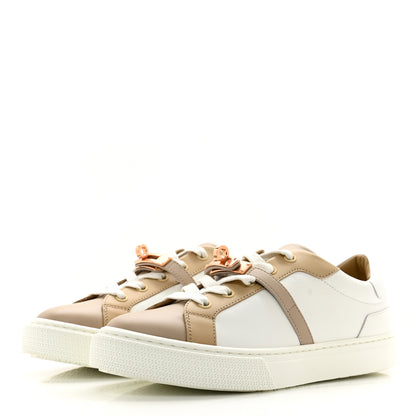 Hermes Calfskin Day Sneakers 37.5 Multicolor White 3 of 8