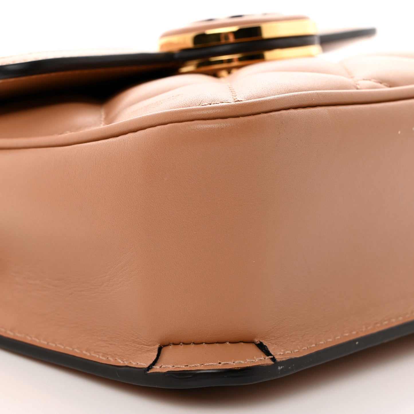 Calfskin Quilted Mini Deco Shoulder Bag Camelia