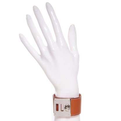 Hermes Natural Barenia Kelly Dog Cuff 2 of 6