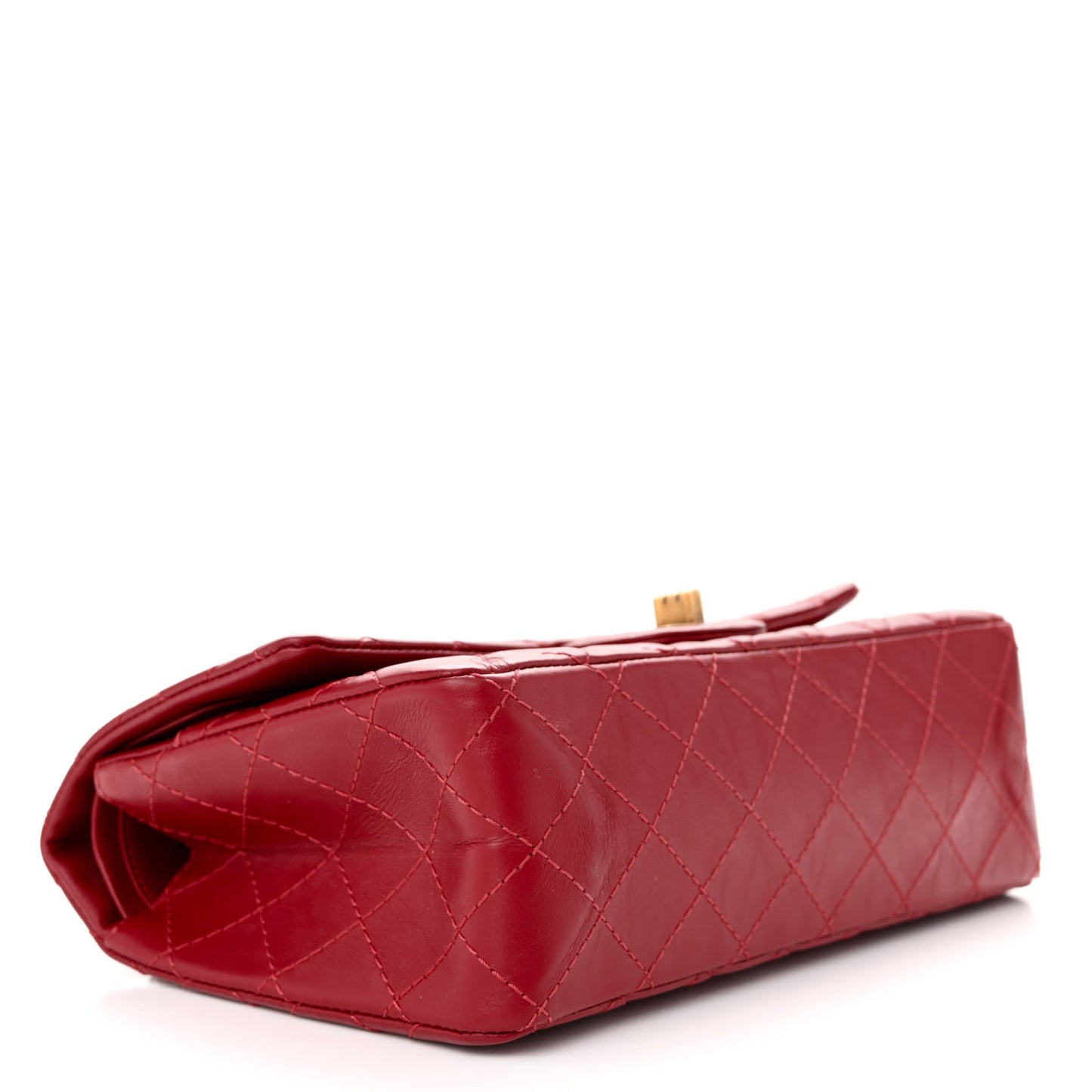 Aged Calfskin Quilted 2.55 Reissue 225 Flap Red