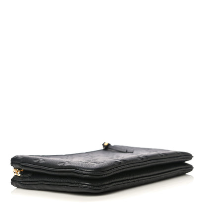 Louis Vuitton Empreinte Double Zip Pochette Black 4 of 10