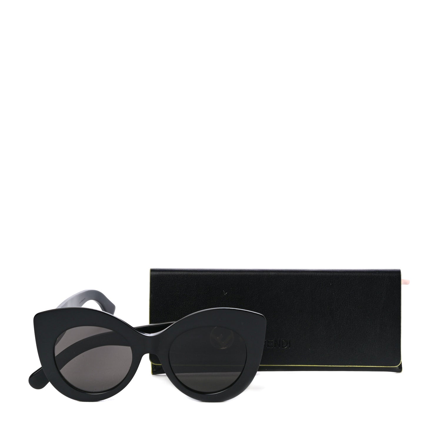 Acetate F is Fendi Oversized Butterfly Sunglasses FF 0306/S Black