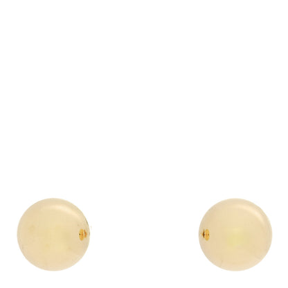 Tiffany 18K Yellow Gold 8mm Hardwear Ball Earrings 1 of 4