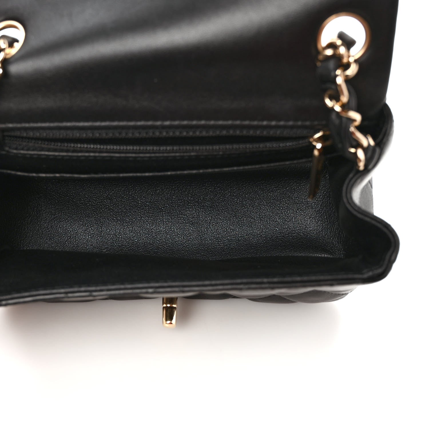 Chanel Lambskin Quilted Mini Square Flap Black 5 of 10