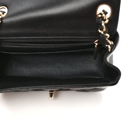 Chanel Lambskin Quilted Mini Square Flap Black 5 of 10