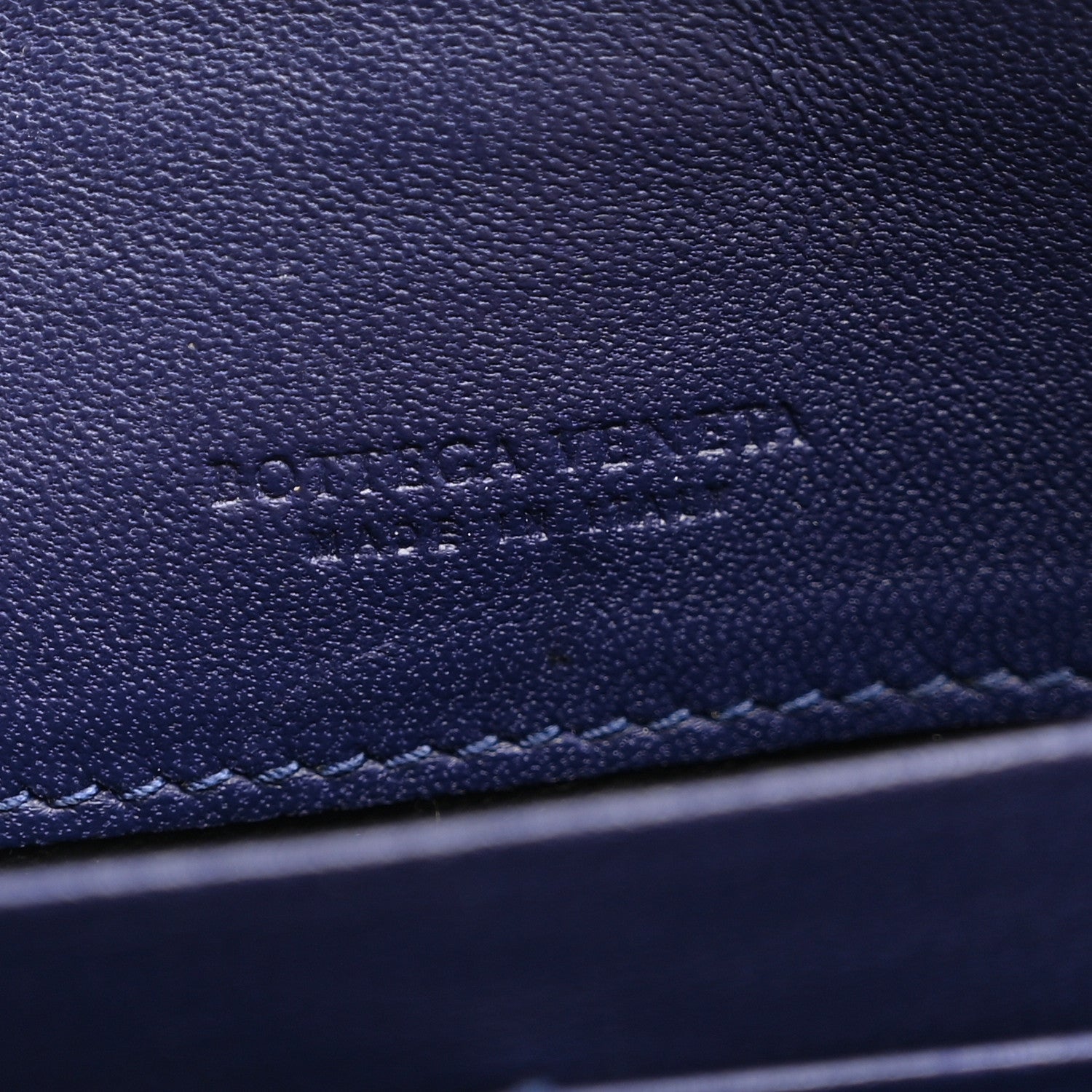 Bottega Veneta Nappa Intrecciato Flat Zip Pouch Navy 7 of 7