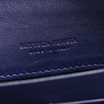 Bottega Veneta Nappa Intrecciato Flat Zip Pouch Navy 7 of 7