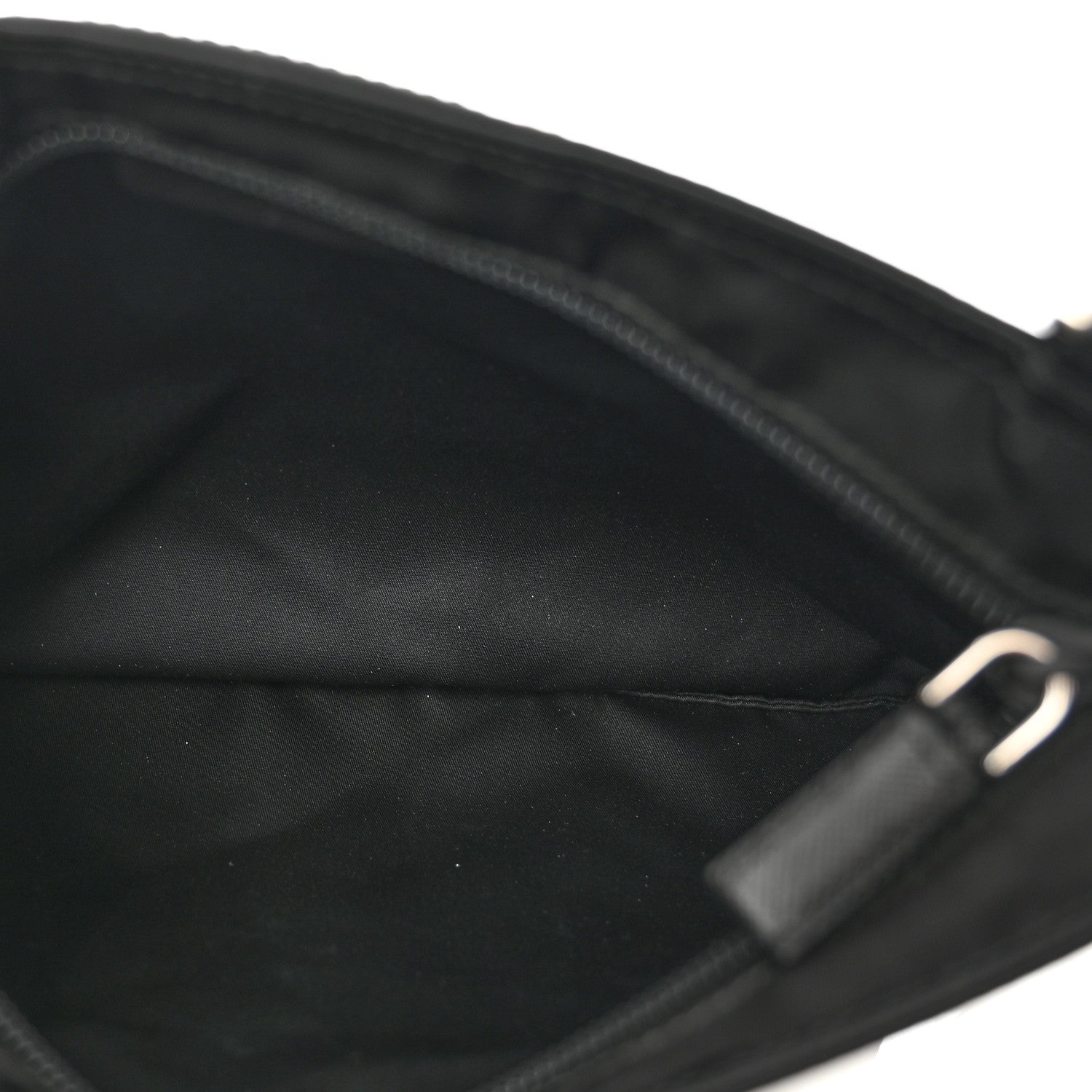 Prada Nylon Vela Flat Messenger Bag Black 8 of 9