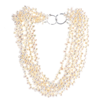 Tiffany Sterling Silver Paloma Picasso Torsade Pearl Necklace 3 of 6