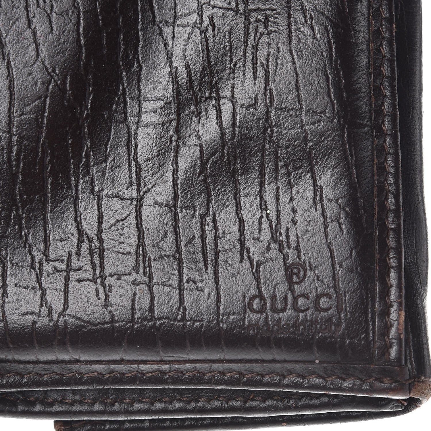 Gucci Monogram Calfskin Web Blake Continental Wallet Brown 6 of 13