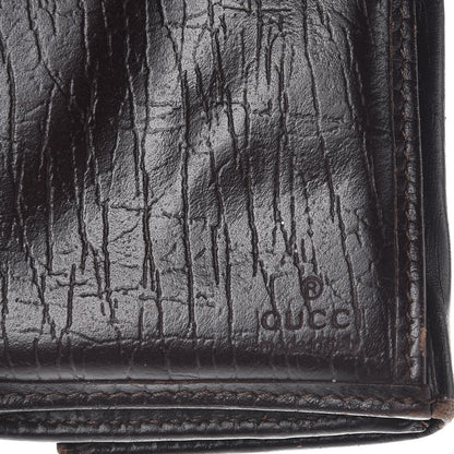 Gucci Monogram Calfskin Web Blake Continental Wallet Brown 6 of 13