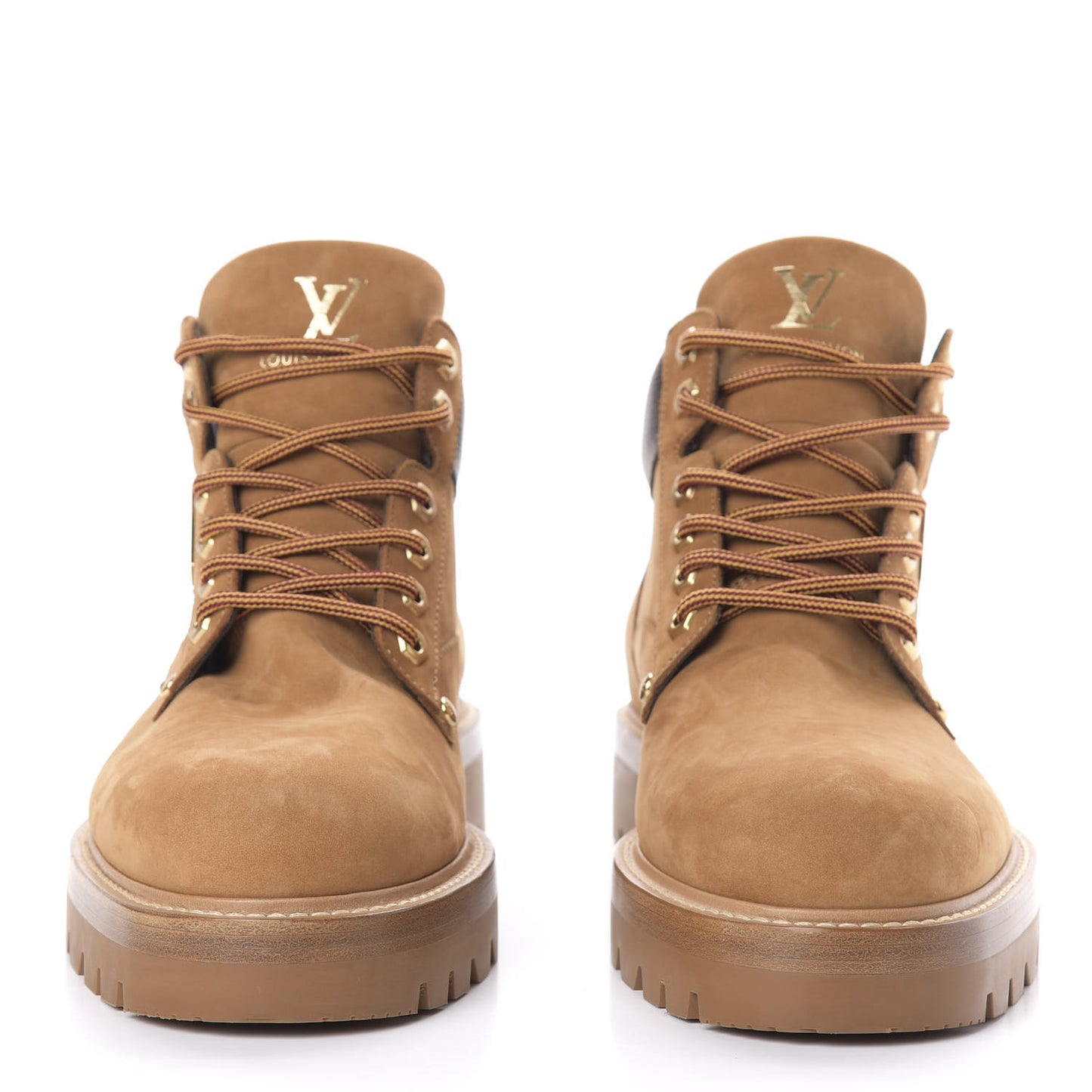 Nubuck Calfskin Monogram Oberkampf Ankle Boots 7.5 Beige
