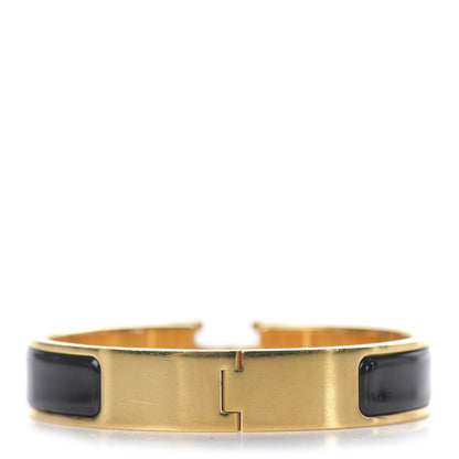 Hermes Enamel Narrow Clic Clac H Bracelet PM Black 3 of 4