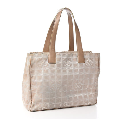 Chanel Nylon Medium Travel Tote Beige 3 of 14