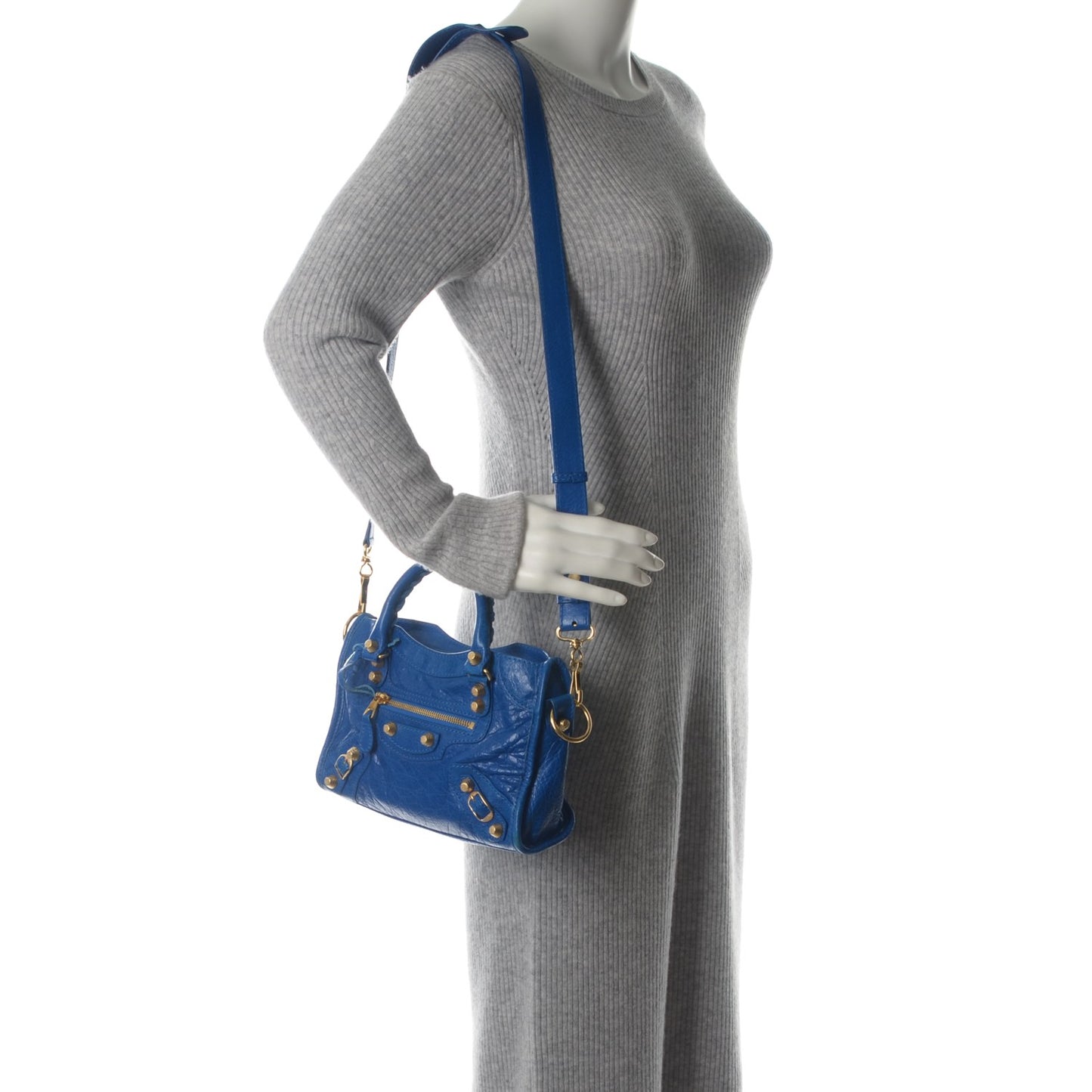 Agneau Giant 12 Gold Hardware Mini City Bleu Lazuli