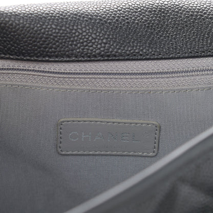 Chanel Caviar Quilted Large French Riviera Flap Black 5 of 9