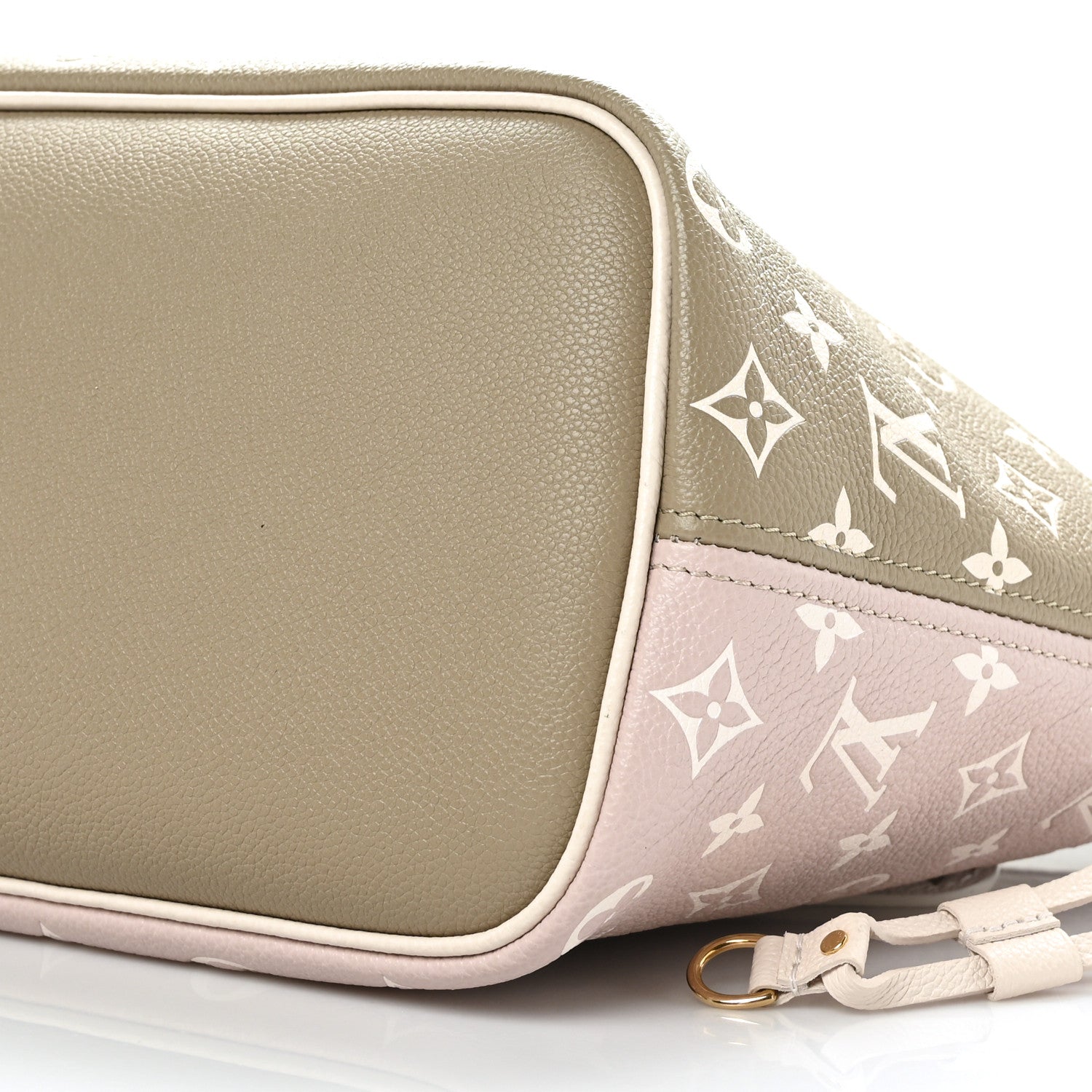Louis Vuitton Empreinte Monogram Spring In The City Neverfull MM Kaki Beige Cream 10 of 10