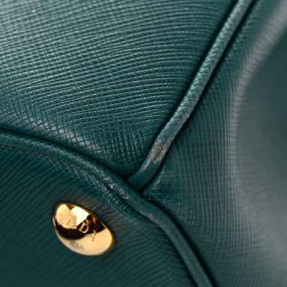 Prada Saffiano Lux Large Galleria Double Zip Tote Ottanio 11 of 12