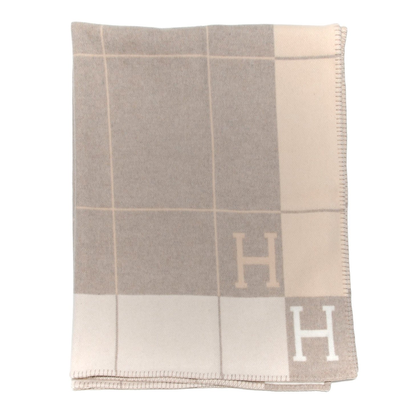 Wool Cashmere Avalon III Blanket Coco Camomille