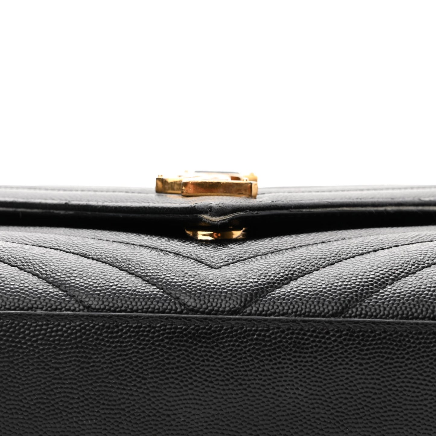 Grain De Poudre Matelasse Chevron Medium Monogram Satchel Black
