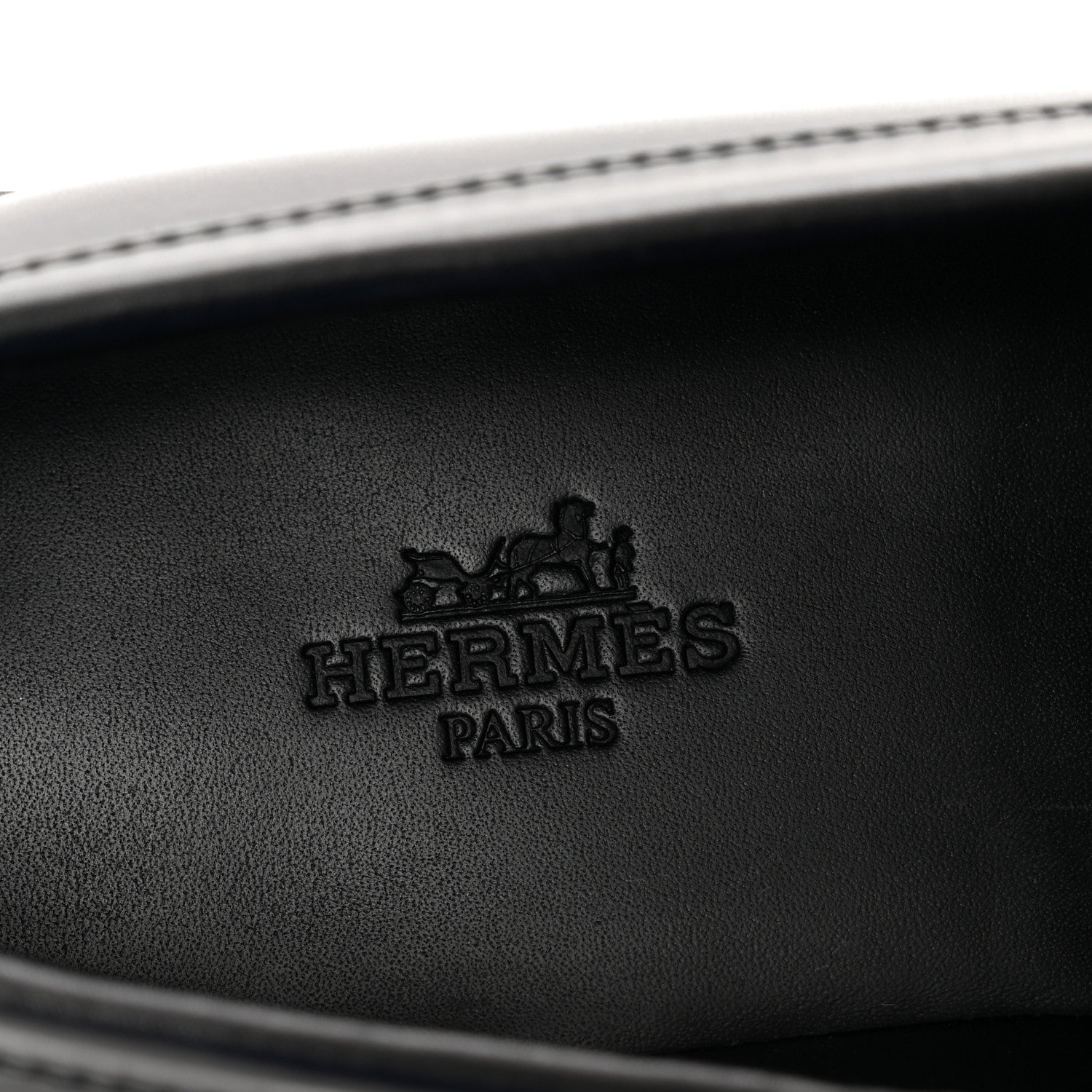 Hermes Calfskin Womens Hot Loafer 35 Black 6 of 9