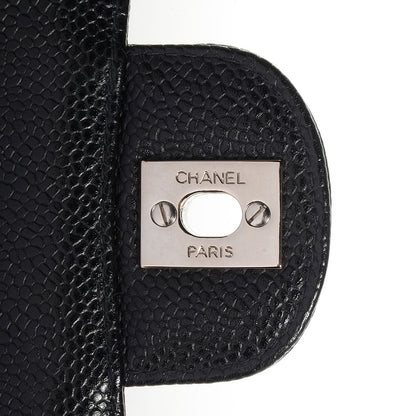 Chanel Caviar Quilted Medium Double Flap Black 8 of 9