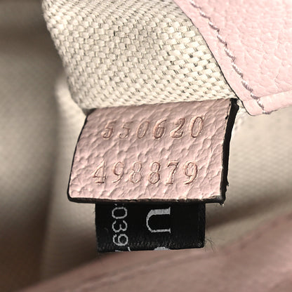 Gucci Monogram Jumbo GG Textured Dollar Calfskin Mini Ophidia Bucket Bag Beige Perfect Pink 7 of 11