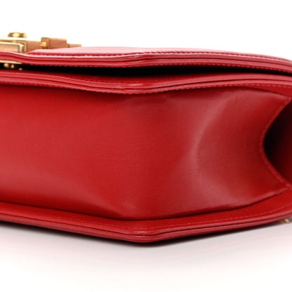 Chanel Lambskin Quilted Small Boy Flap Red 9 of 11
