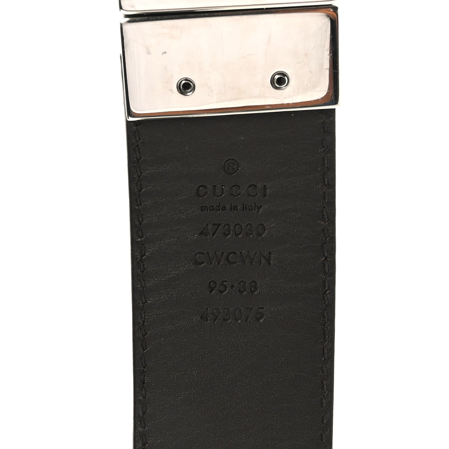 Guccissima Signature Interlocking G Reversible 37mm Belt 95 38 Black Cocoa