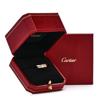 Cartier 18K Pink Yellow White Gold Classic Trinity Ring 52 6 5 of 5