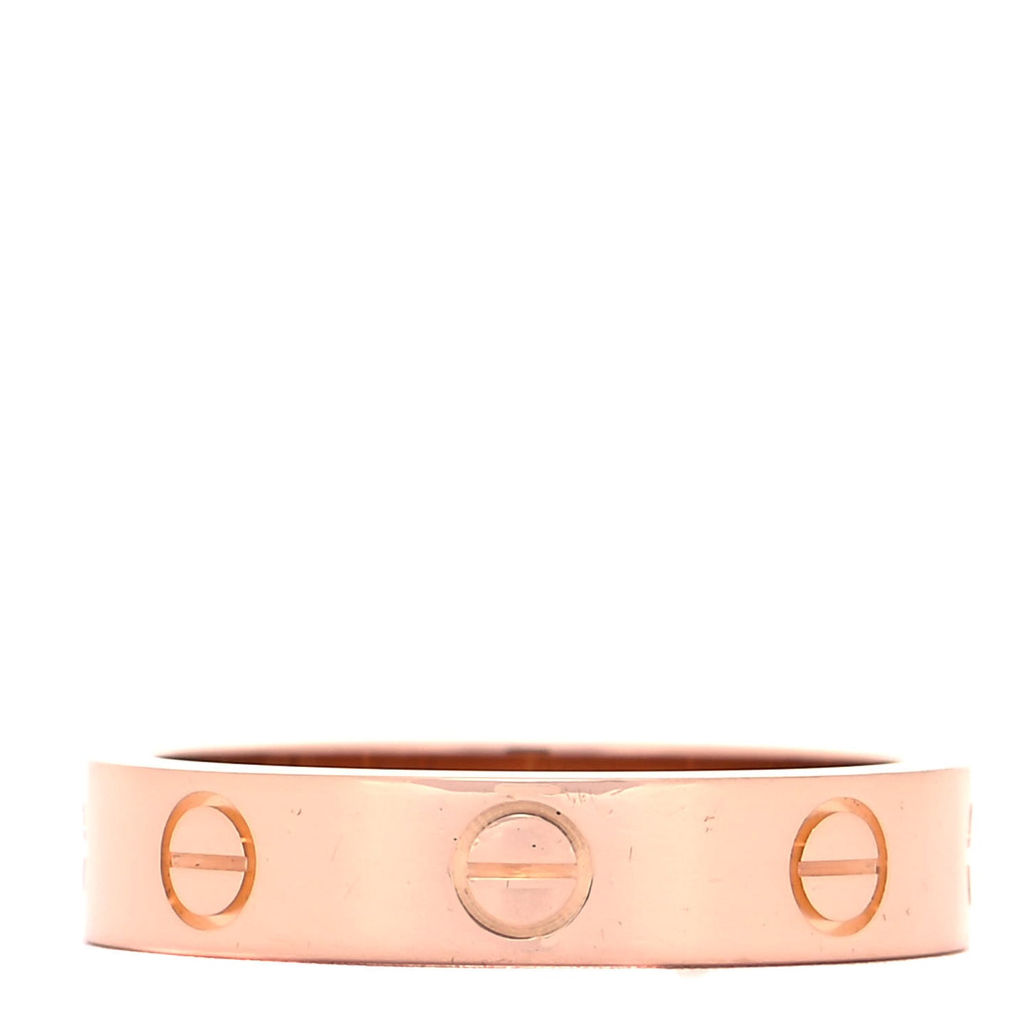 18K Pink Gold Diamond 4mm LOVE Wedding Band Ring 50 5.25