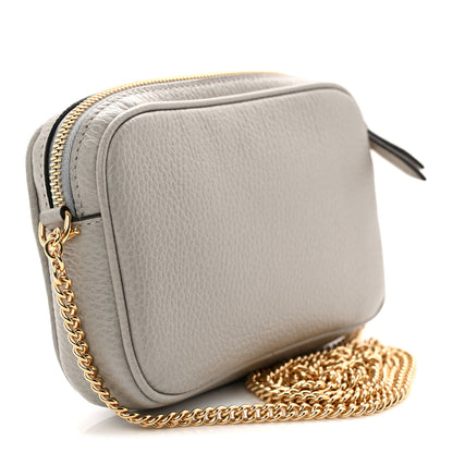 Gucci Dollar Calfskin Super Mini GG Marmont Chain Shoulder Bag Deep Grey 3 of 10