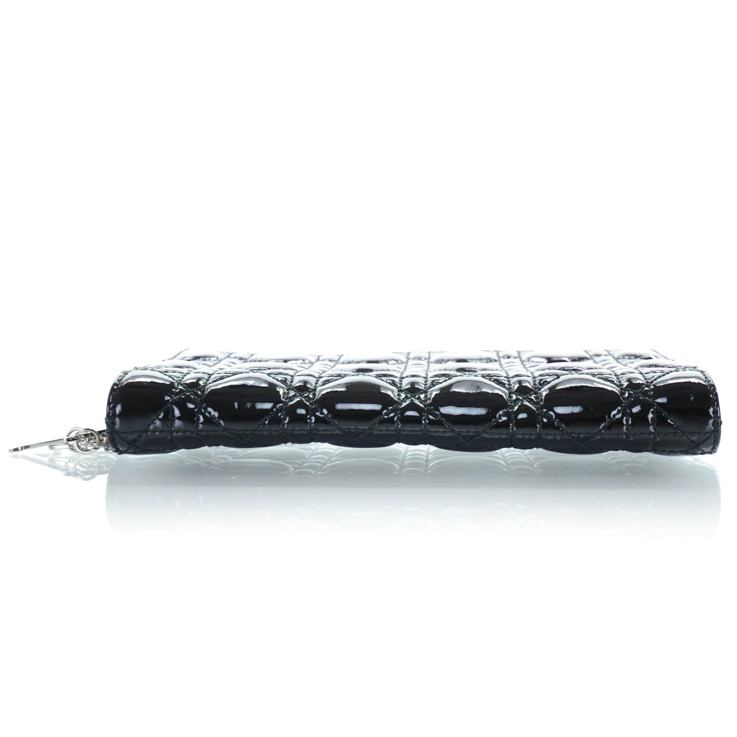 Christian Dior Patent Cannage Evening Clutch Bag Black 5 of 11