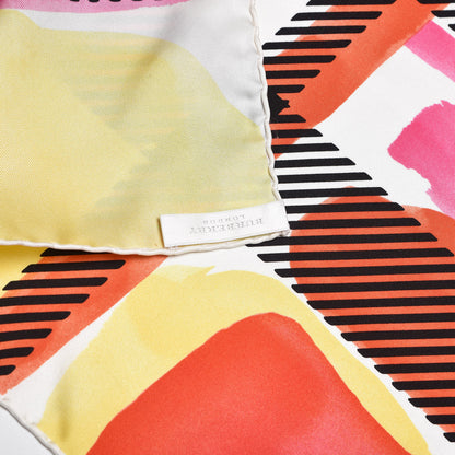 Burberry Silk Nova Check Abstract Scarf Multicolor 5 of 5