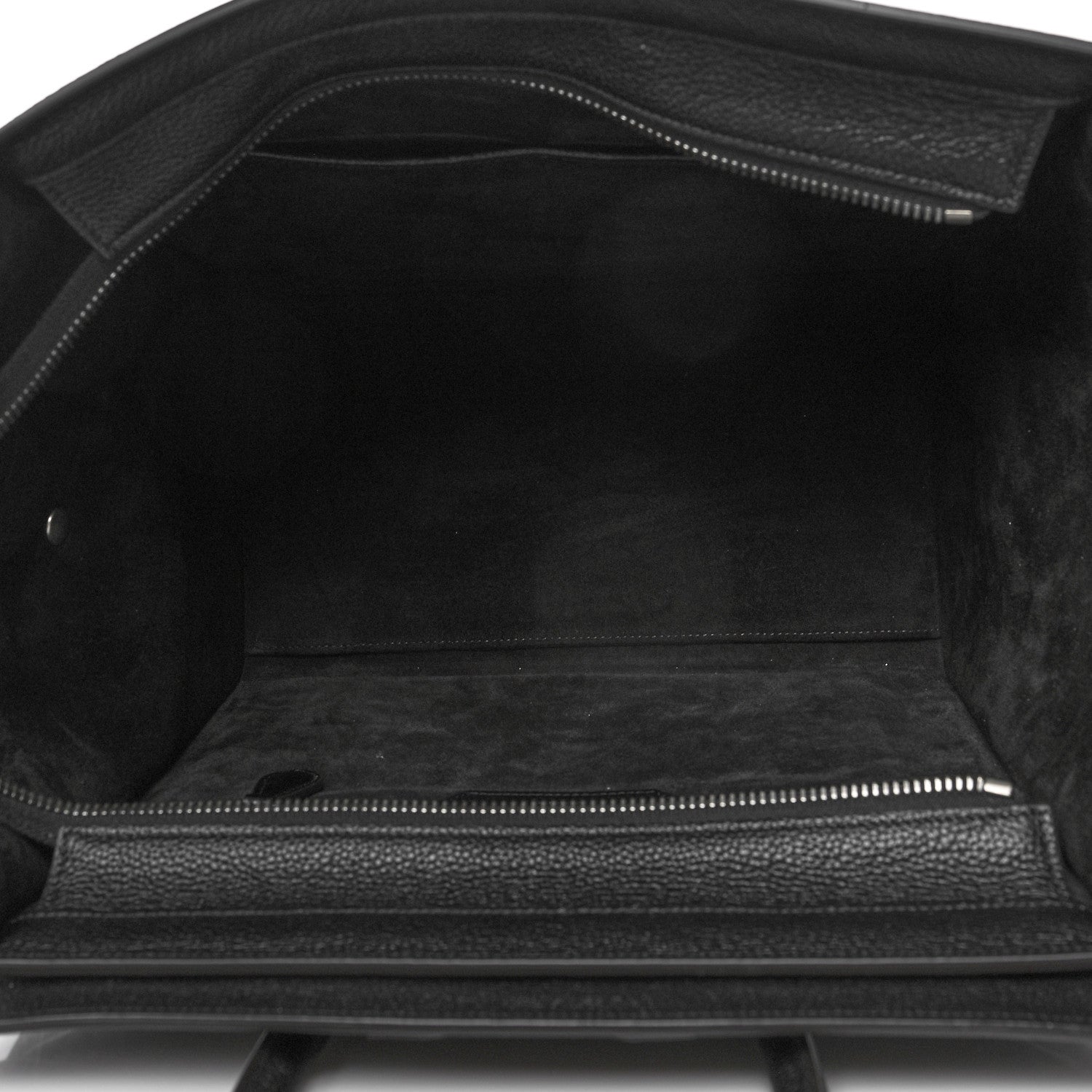 Celine Drummed Calfskin Mini Luggage Black 6 of 12